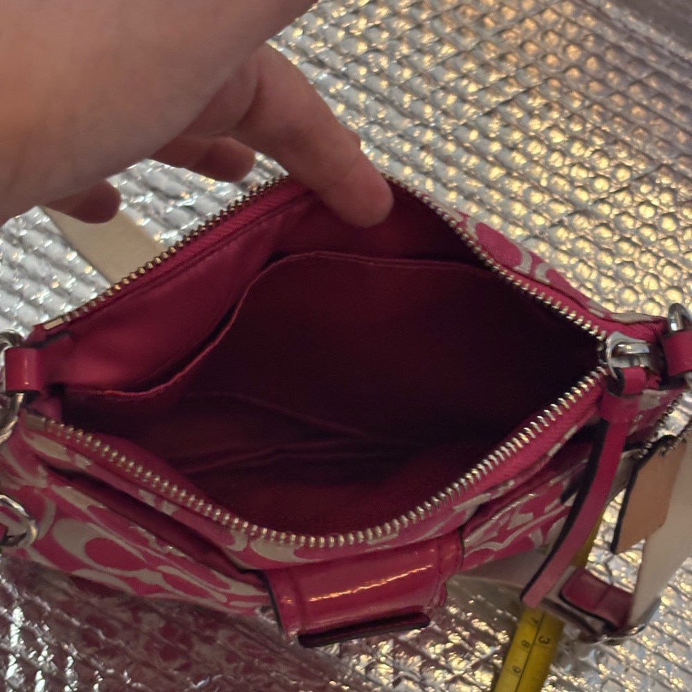 Coach Pink and Cream Crossbody Bag - Picture 3 of 8